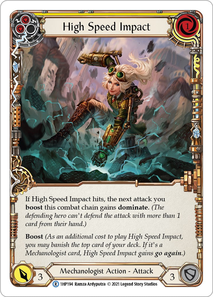 Flesh and Blood TCG: High Speed Impact (Yellow) image