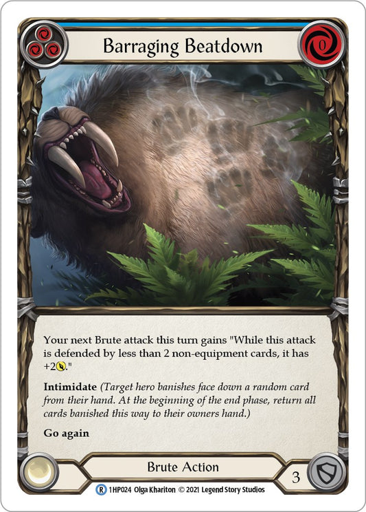 Flesh and Blood TCG: Barraging Beatdown (Blue) image