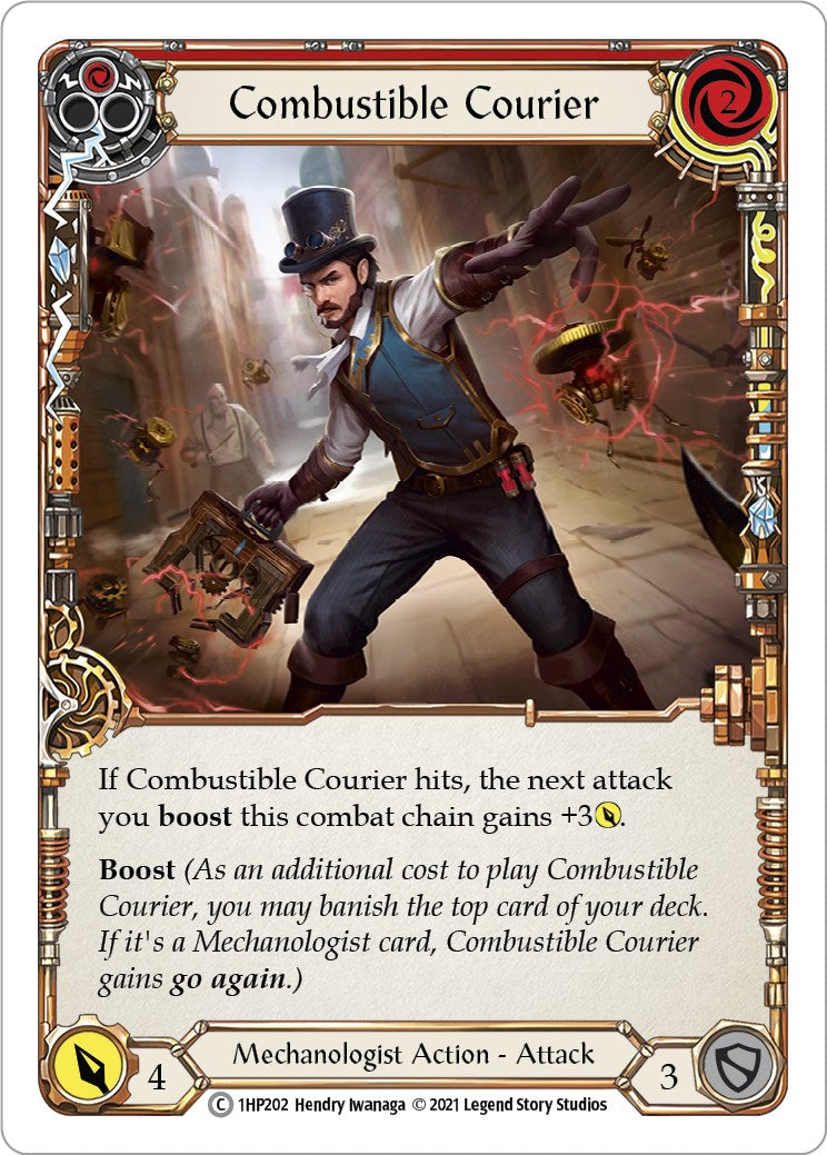 Flesh and Blood TCG: Combustible Courier (Red) image