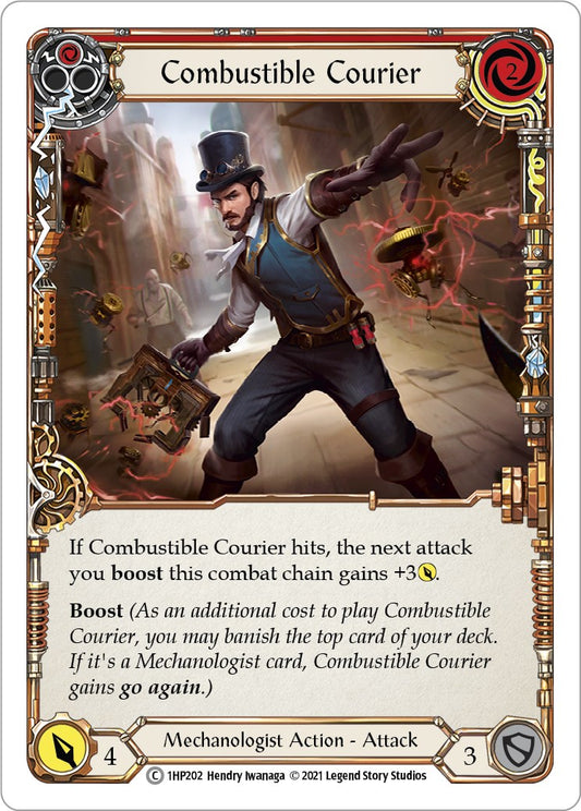 Flesh and Blood TCG: Combustible Courier (Red) image