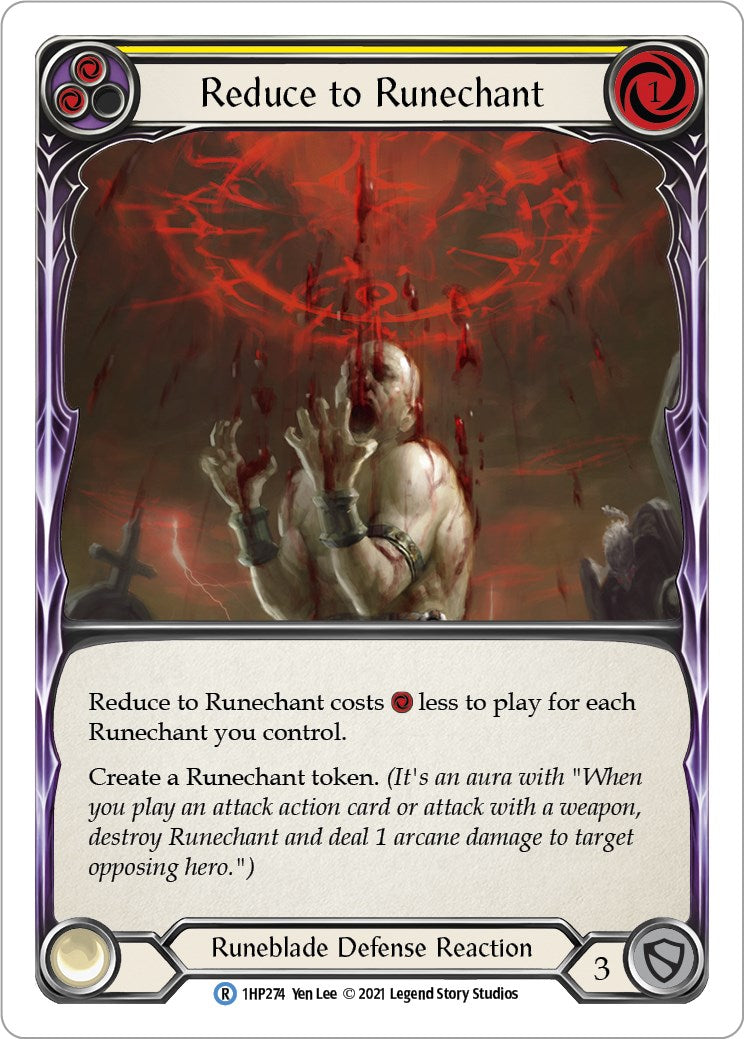 Flesh and Blood TCG: Reduce to Runechant (Yellow) image