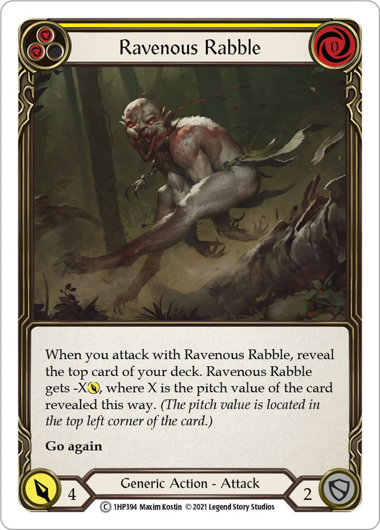 Flesh and Blood TCG: Ravenous Rabble (Yellow) image