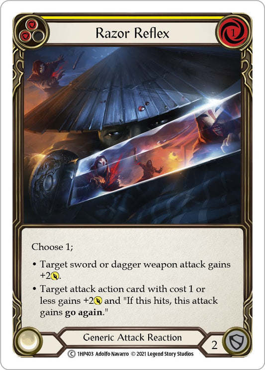 Flesh and Blood TCG: Razor Reflex (Yellow) image