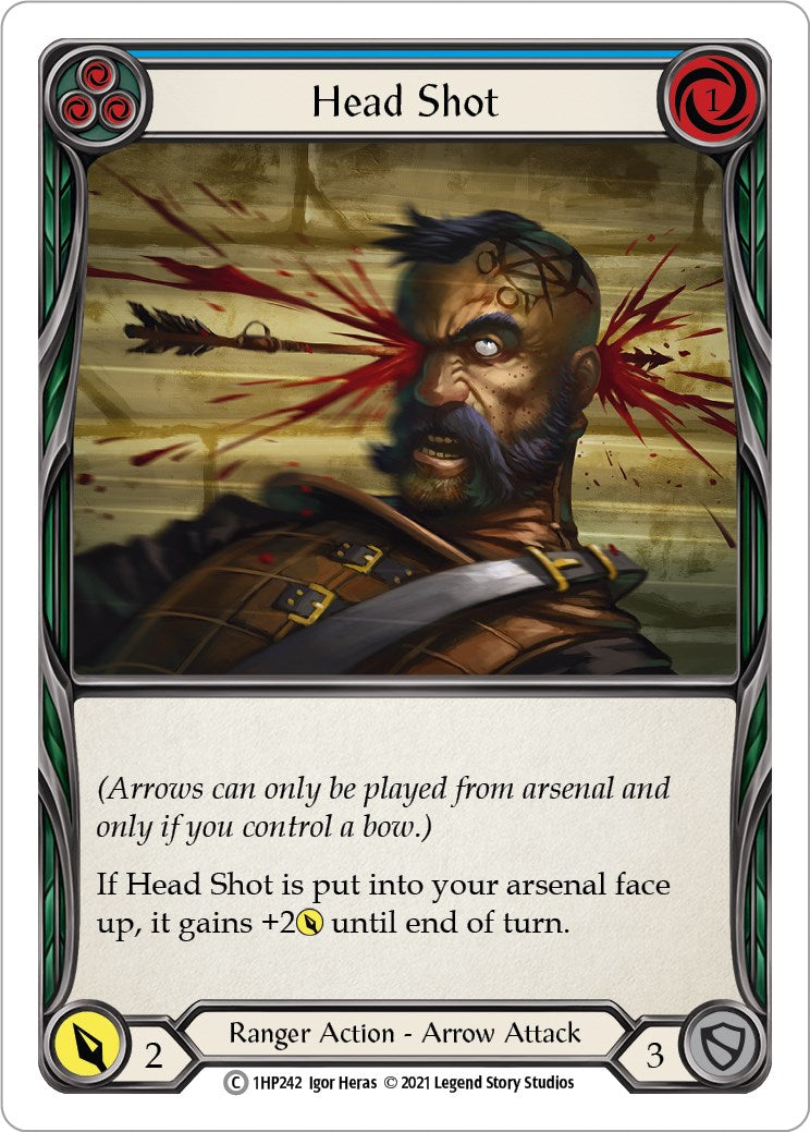 Flesh and Blood TCG: Head Shot (Blue) image