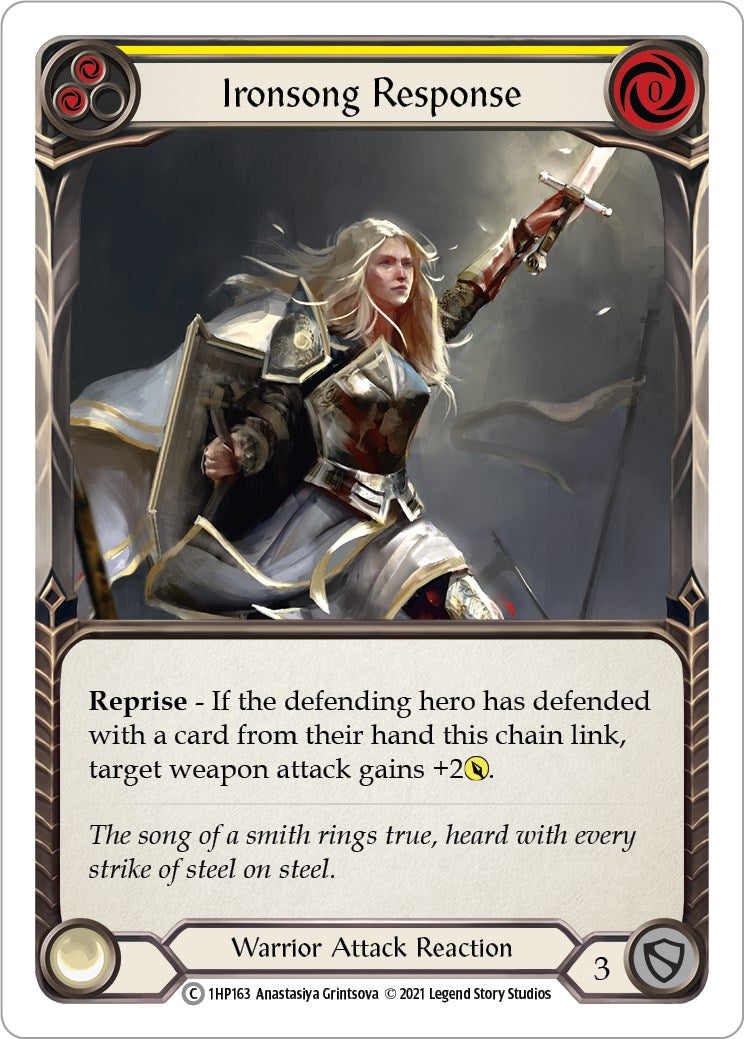 Flesh and Blood TCG: Ironsong Response (Yellow) image