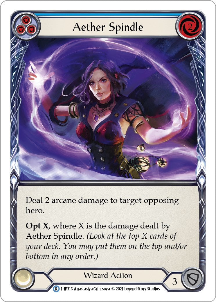 Flesh and Blood TCG: Aether Spindle (Blue) image