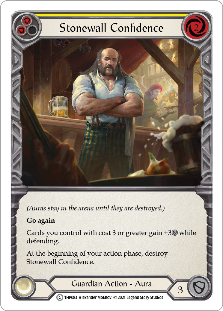 Flesh and Blood TCG: Stonewall Confidence (Yellow) image