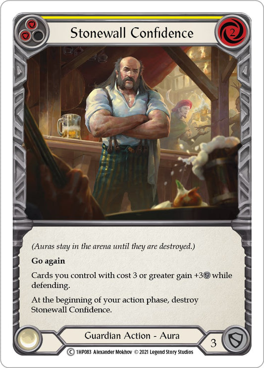 Flesh and Blood TCG: Stonewall Confidence (Yellow) image