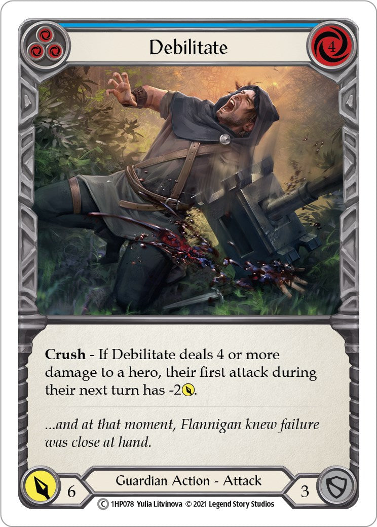 Flesh and Blood TCG: Debilitate (Blue) image