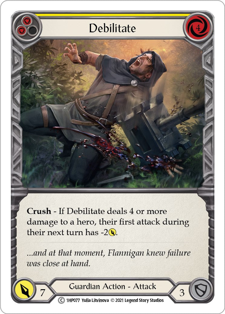 Flesh and Blood TCG: Debilitate (Yellow) image