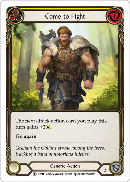 Flesh and Blood TCG: Come to Fight (Yellow) image