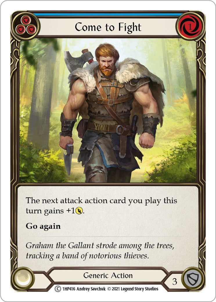 Flesh and Blood TCG: Come to Fight (Blue) image