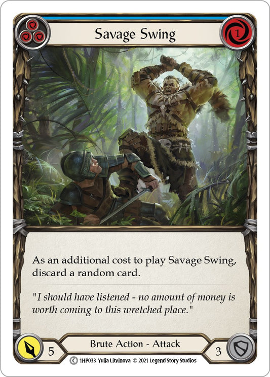Flesh and Blood TCG: Savage Swing (Blue) image