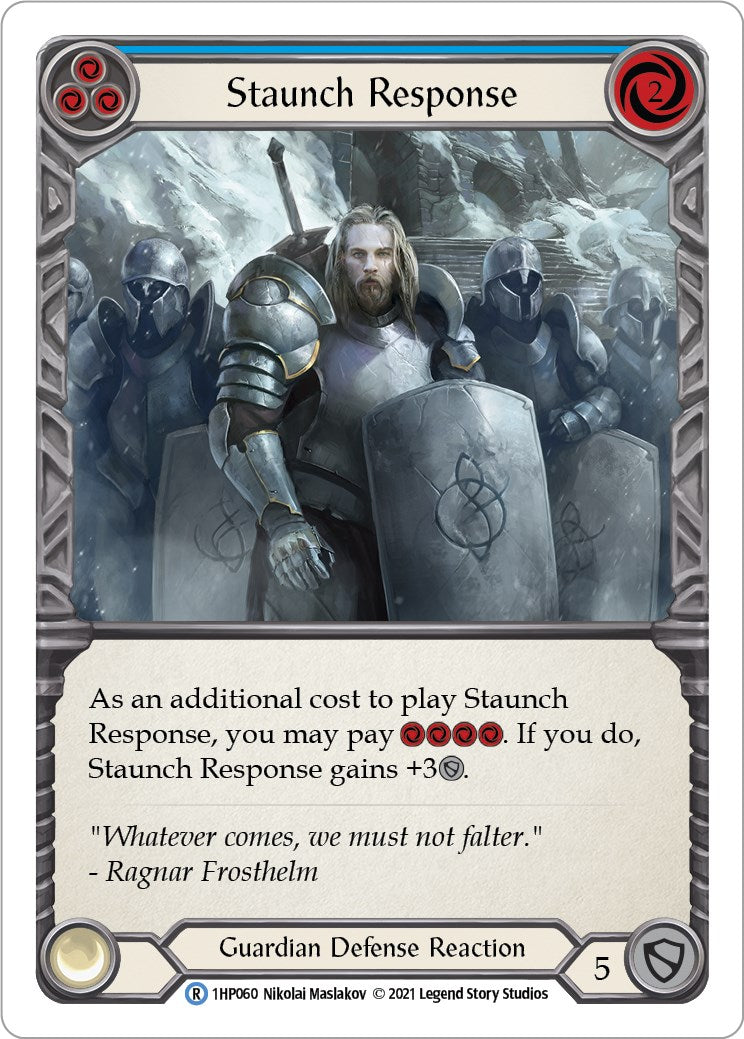 Flesh and Blood TCG: Staunch Response (Blue) image