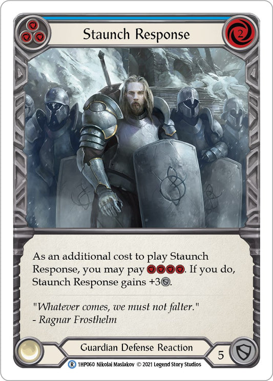 Flesh and Blood TCG: Staunch Response (Blue) image