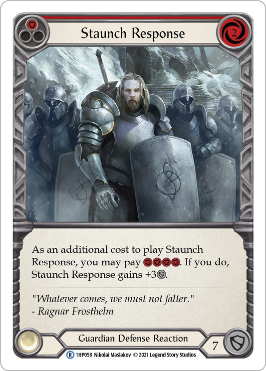 Flesh and Blood TCG: Staunch Response (Red) image