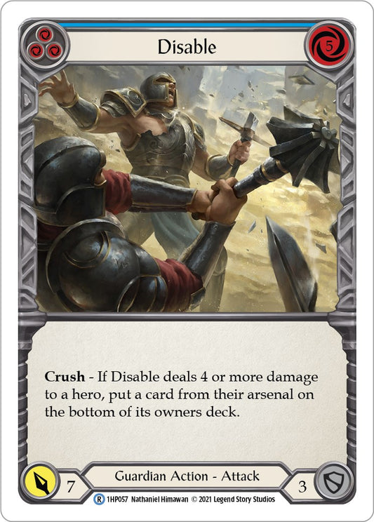 Flesh and Blood TCG: Disable (Blue) image