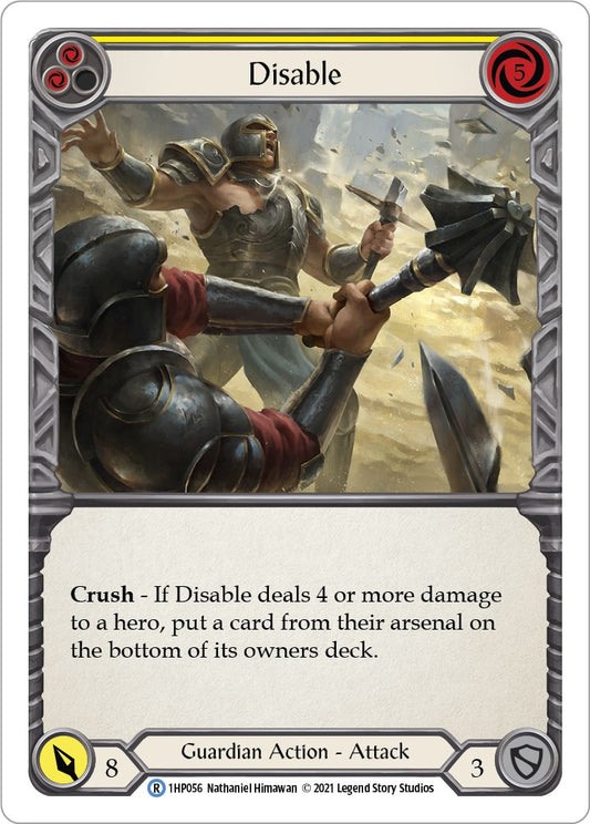 Flesh and Blood TCG: Disable (Yellow) image