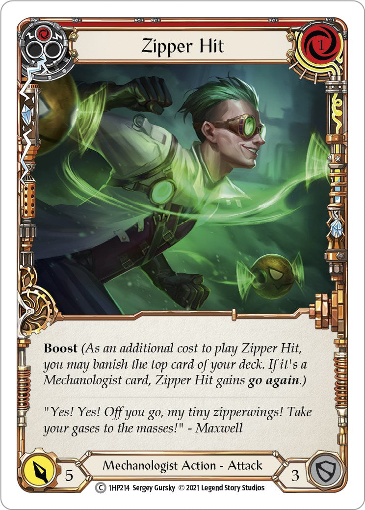 Flesh and Blood TCG: Zipper Hit (Red) image