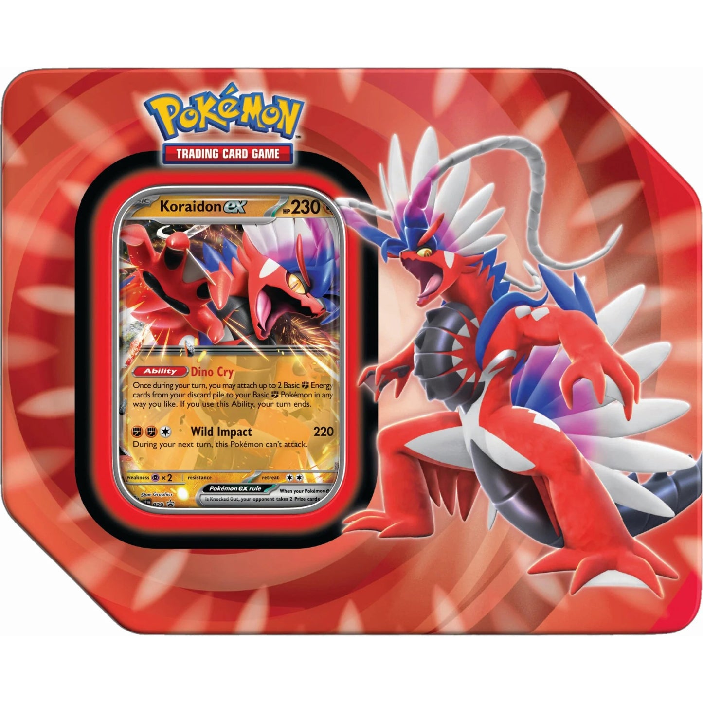 Paldea Legends Tin [Koraidon ex] (International Version)