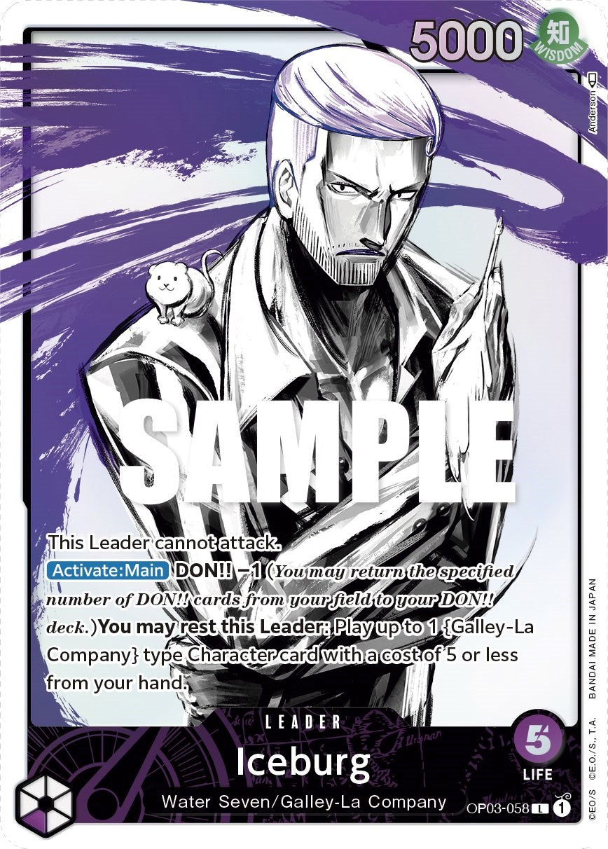 One Piece Card Game: Iceburg (Alternate Art) card image