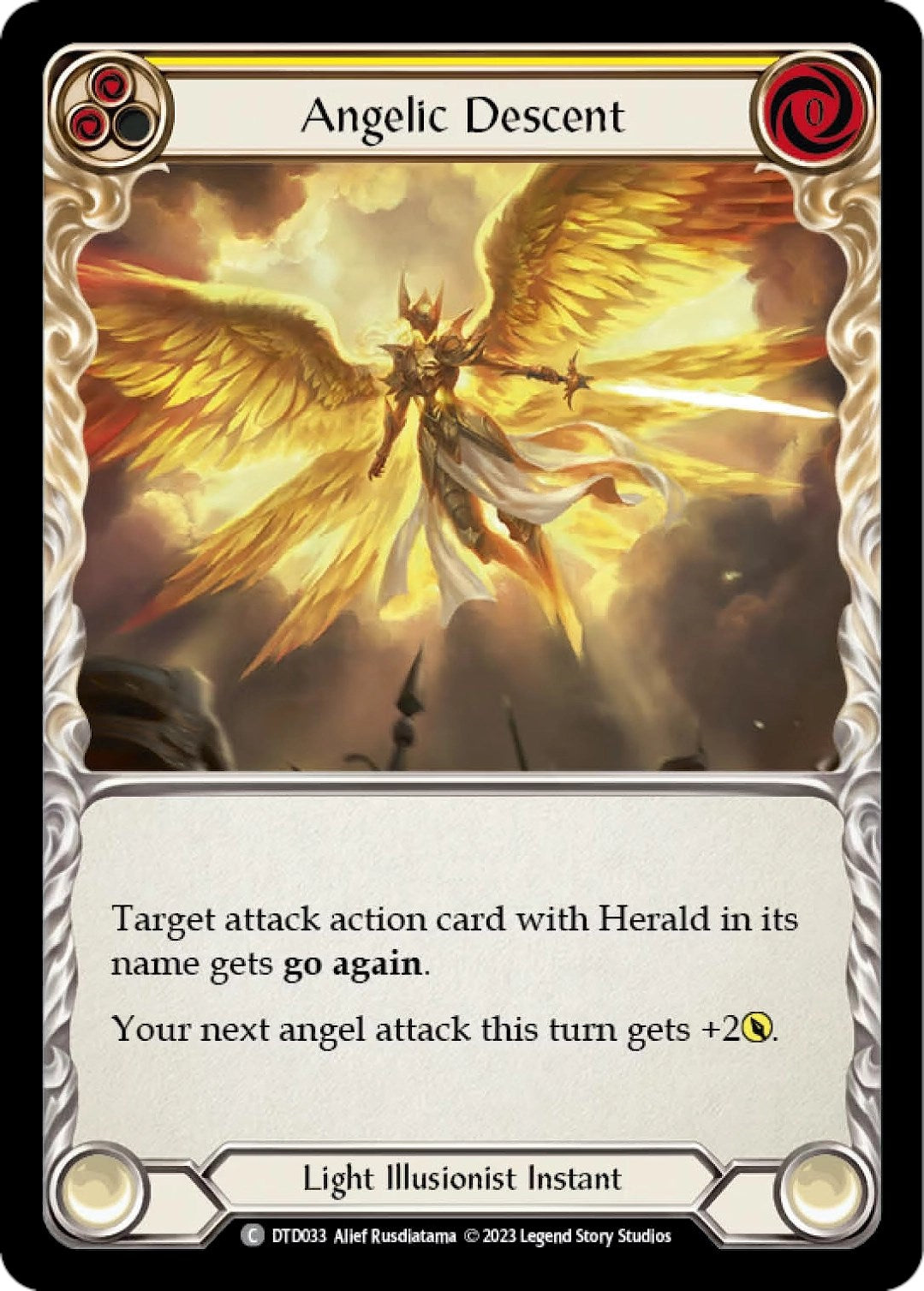 Flesh and Blood TCG: Angelic Descent (Yellow) image