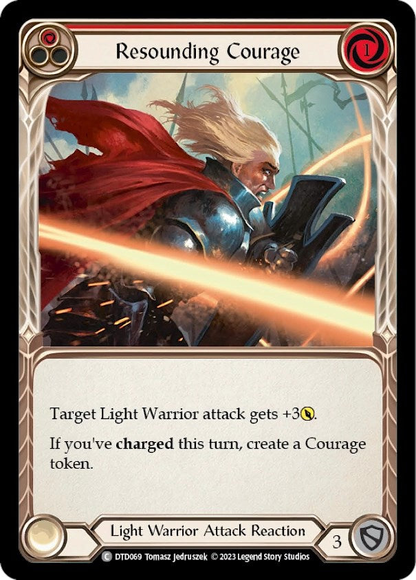 Flesh and Blood TCG: Resounding Courage (Red) image