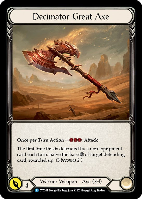 Flesh and Blood TCG: Decimator Great Axe image