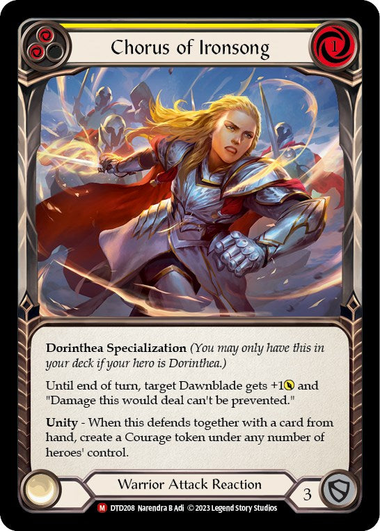 Flesh and Blood TCG: Chorus of Ironsong image