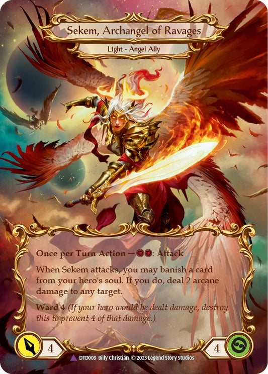 Flesh and Blood TCG: Figment of Ravages // Sekem, Archangel of Ravages (Marvel) image