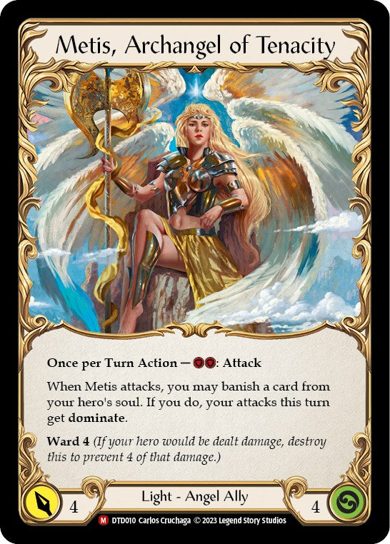 Flesh and Blood TCG: Figment of Tenacity // Metis, Archangel of Tenacity image