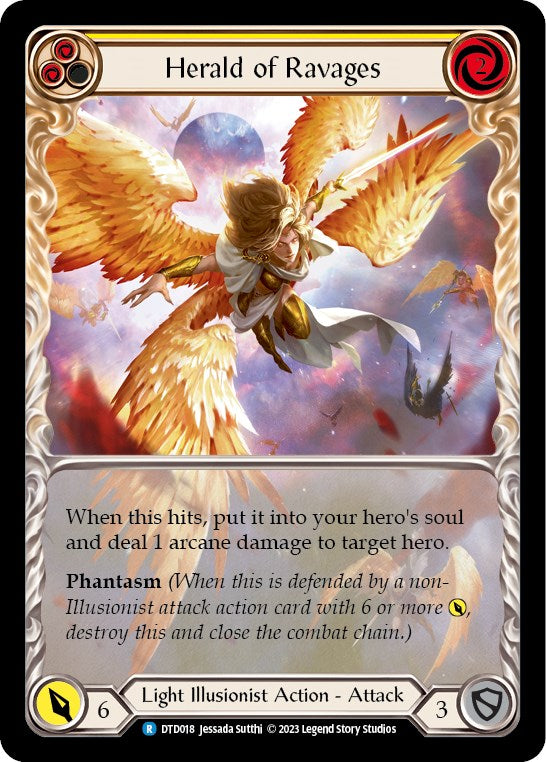 Flesh and Blood TCG: Herald of Ravages (Yellow) image