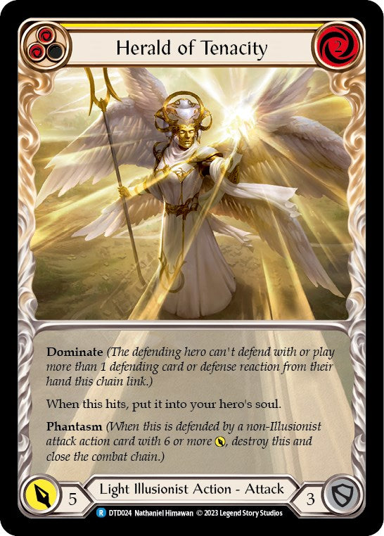 Flesh and Blood TCG: Herald of Tenacity (Yellow) image