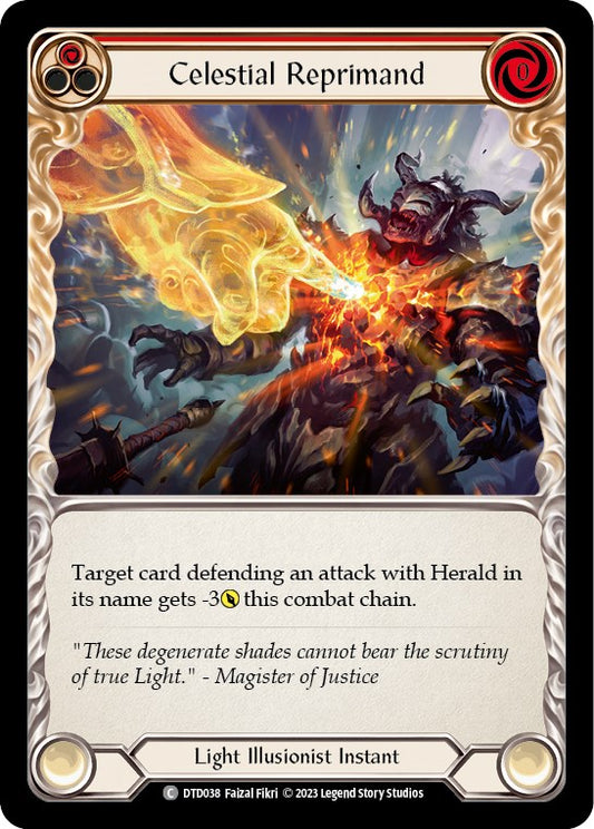 Flesh and Blood TCG: Celestial Reprimand (Red) image