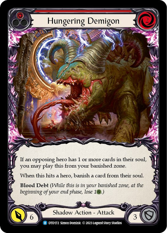 Flesh and Blood TCG: Hungering Demigon (Red) image