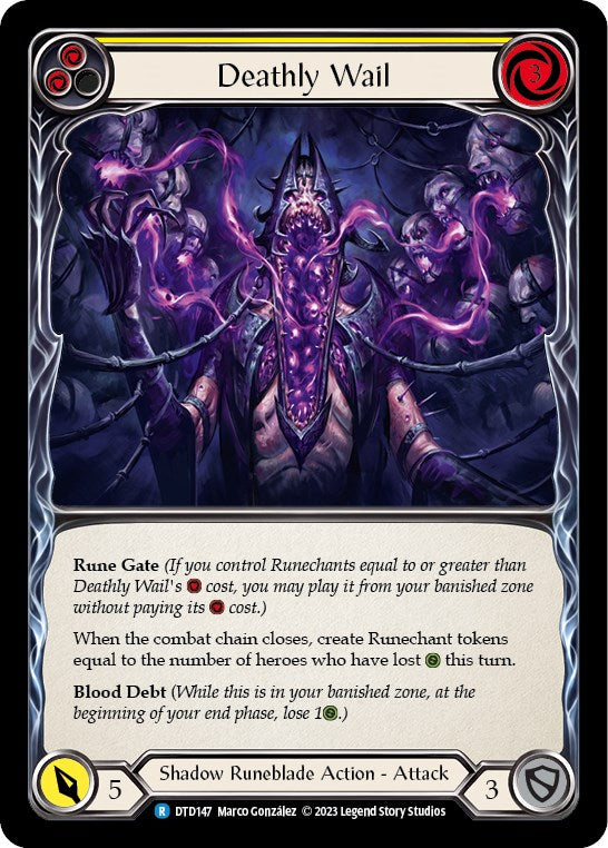 Flesh and Blood TCG: Deathly Wail (Yellow) image