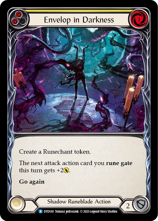 Flesh and Blood TCG: Envelop in Darkness (Yellow) image