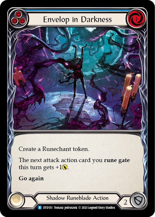 Flesh and Blood TCG: Envelop in Darkness (Blue) image