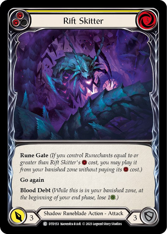 Flesh and Blood TCG: Rift Skitter (Yellow) image