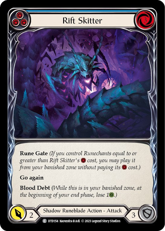 Flesh and Blood TCG: Rift Skitter (Blue) image