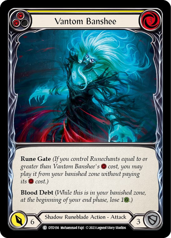 Flesh and Blood TCG: Vantom Banshee (Yellow) image