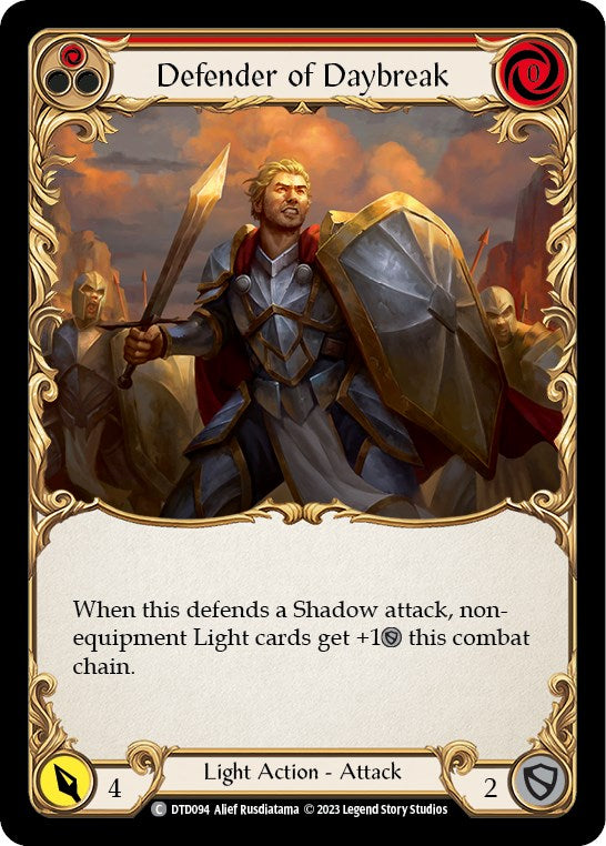 Flesh and Blood TCG: Defender of Daybreak (Red) image