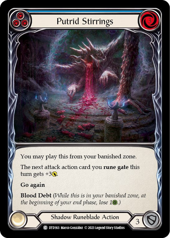 Flesh and Blood TCG: Putrid Stirrings (Blue) image