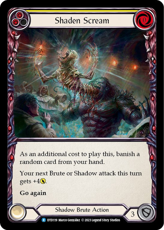 Flesh and Blood TCG: Shaden Scream (Yellow) image