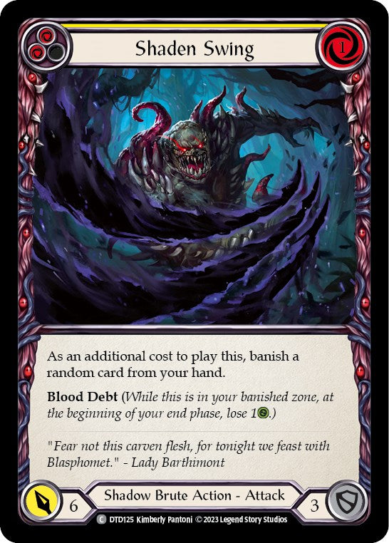 Flesh and Blood TCG: Shaden Swing (Yellow) image