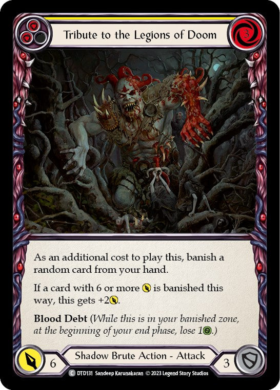 Flesh and Blood TCG: Tribute to the Legions of Doom (Yellow) image