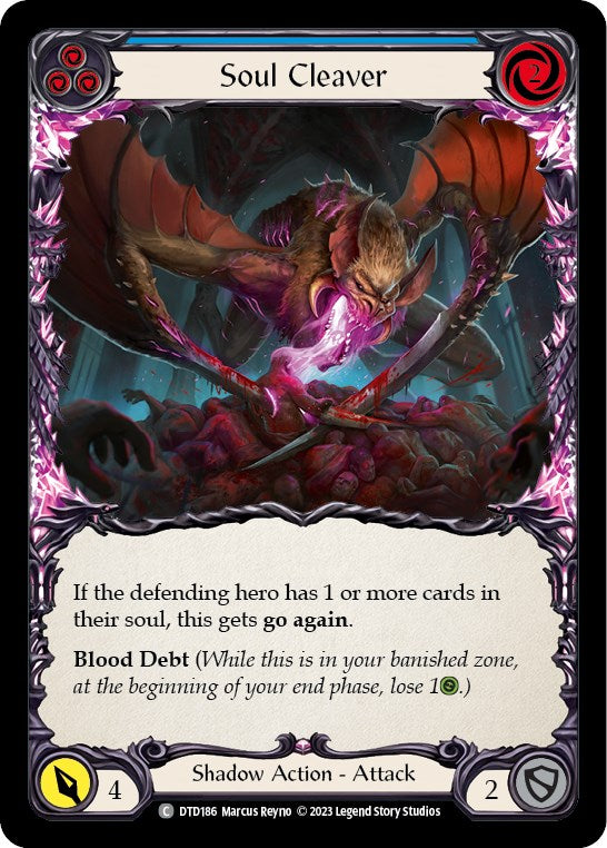 Flesh and Blood TCG: Soul Cleaver (Blue) image