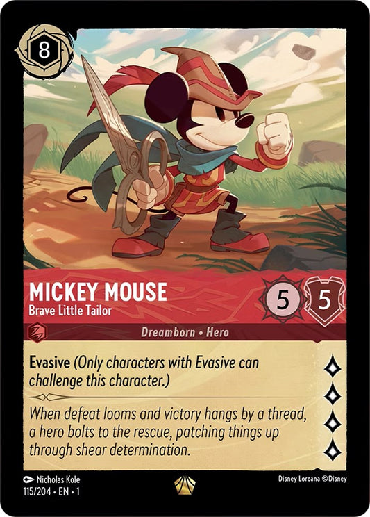 Disney Lorcana: Mickey Mouse - Brave Little Tailor card image
