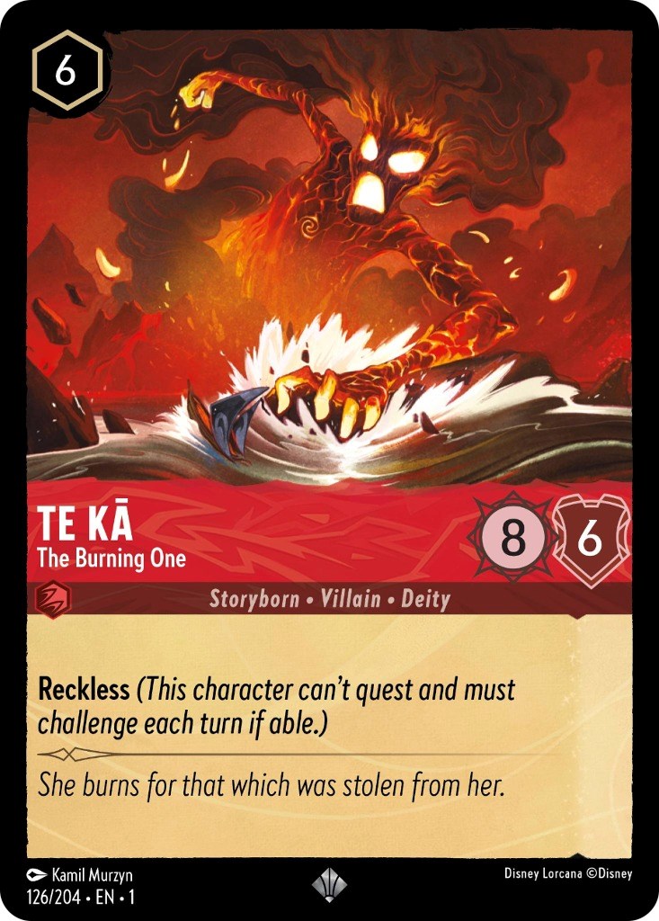 Disney Lorcana: Te Ka - The Burning One card image