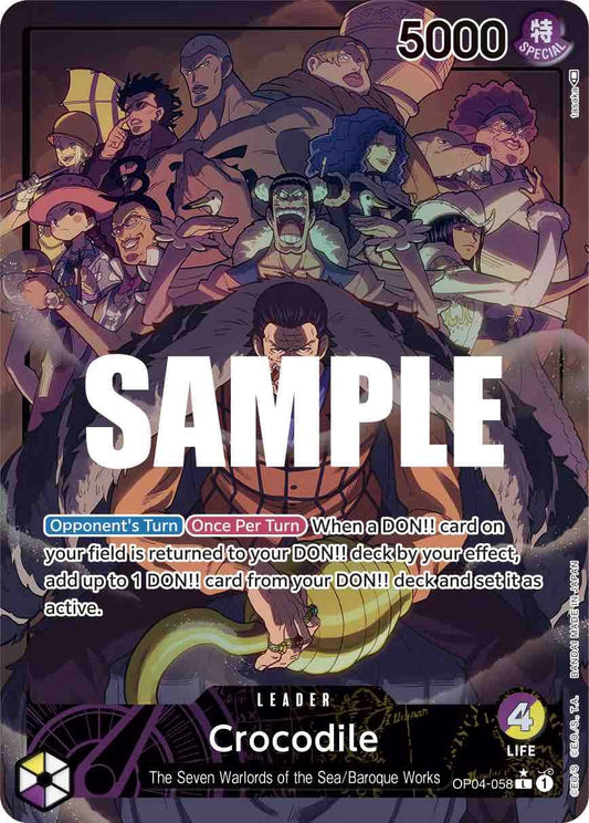 One Piece Card Game: Crocodile (058) (Alternate Art) card image
